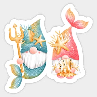 Cute Mermaid Gnomes Mermaid Lovers Mermaid Life Sticker